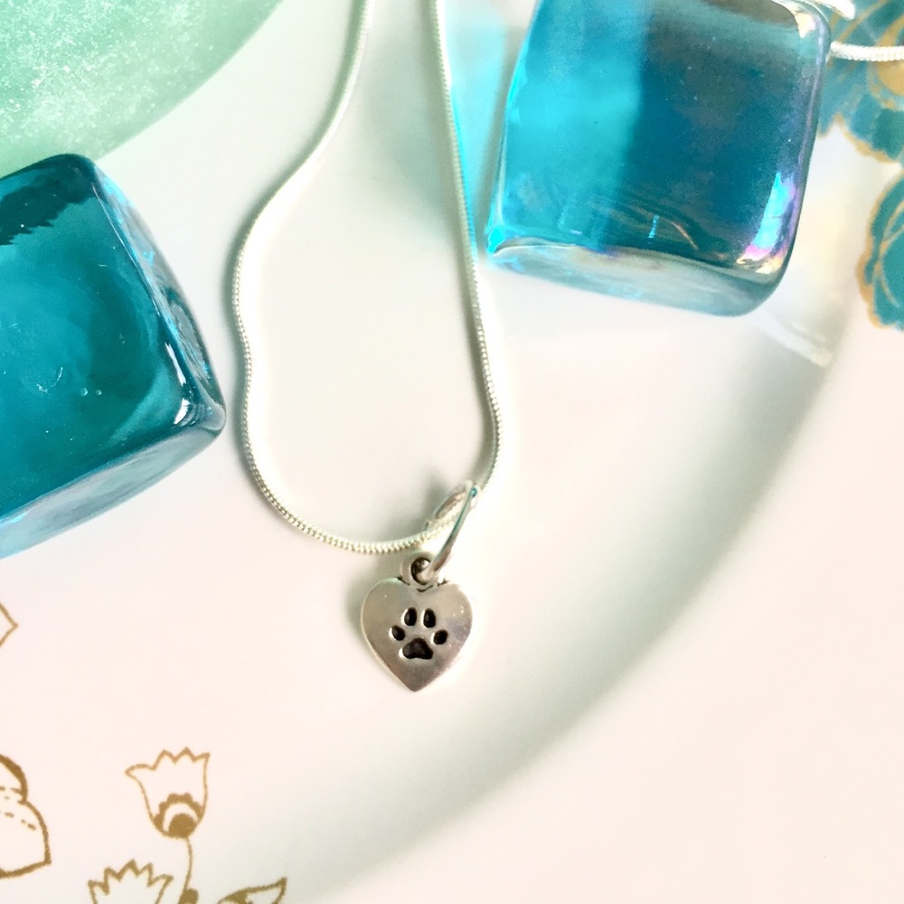 🇺🇸Love❤️My Dog Necklace, Sterling Chain